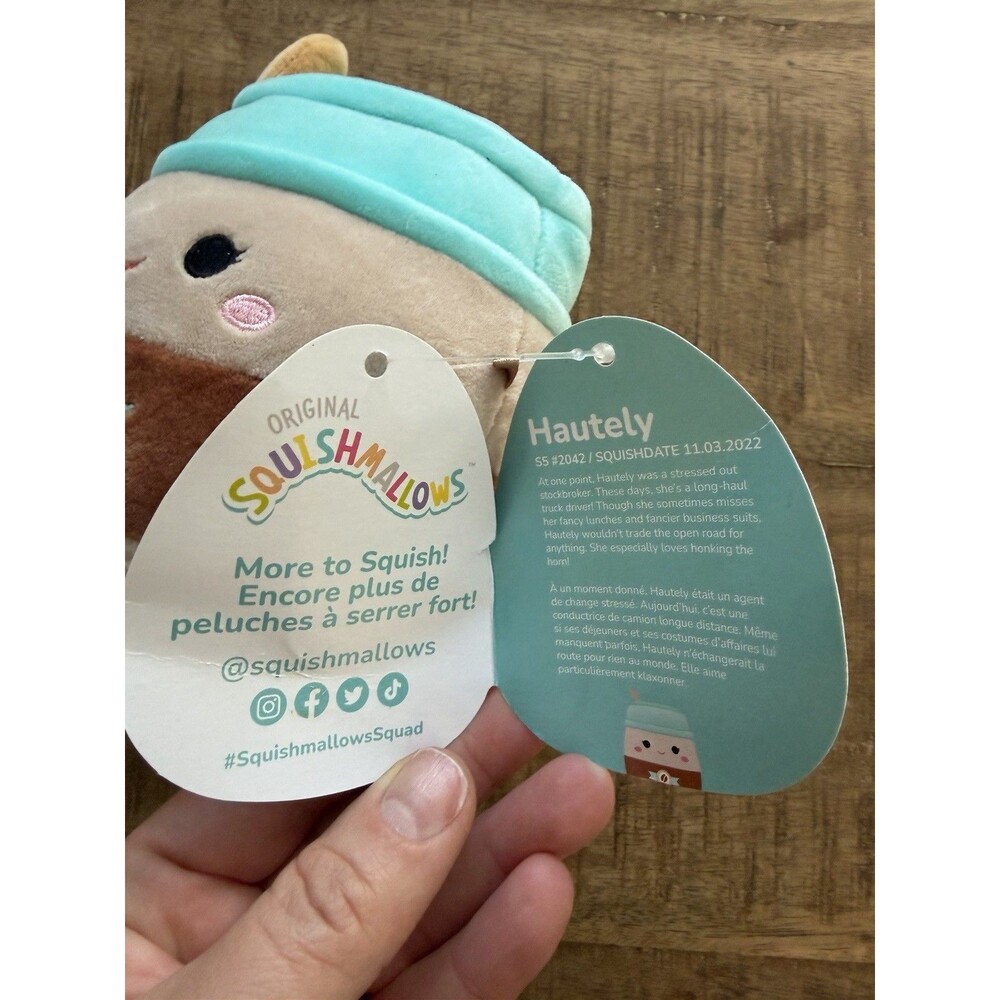 NWT‎ Squishmallows Hautely Coffee 5" Plush Stuffed Animal - Picture 2 of 6